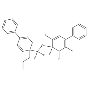 5-[Difluoro-(4-phenyl-1-propylcyclohexa-2,4-dien-1-yl)methoxy]-1,4,5,6-tetrafluoro-2-phenylcyclohexa-1,3-diene Structure