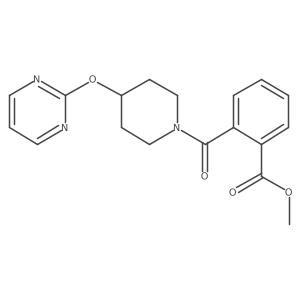 Methyl 2-[4-(pyrimidin-2-yloxy)piperidine-1-carbonyl]benzoate结构式