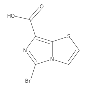 5-Bromoimidazo[4,3-b][1,3]thiazole-7-carboxylic acid结构式