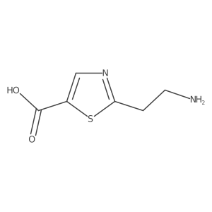 2-(2-Aminoethyl)-1,3-thiazole-5-carboxylic acid结构式