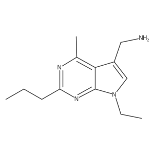 7H-Pyrrolo[2,3-d]pyrimidine-5-methanamine, 7-ethyl-4-methyl-2-propyl-结构式