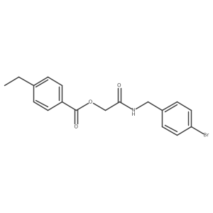 2-((4-Bromobenzyl)amino)-2-oxoethyl 4-ethylbenzoate结构式