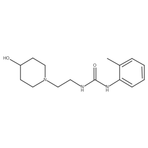 1-(2-(4-Hydroxypiperidin-1-yl)ethyl)-3-(o-tolyl)urea Structure