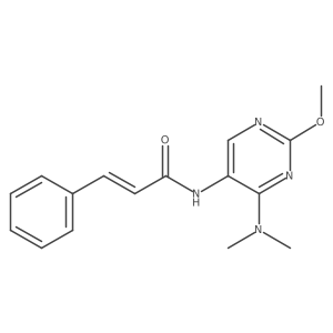 N-(4-(dimethylamino)-2-methoxypyrimidin-5-yl)cinnamamide Structure