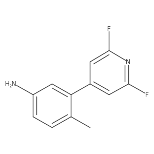 3-(2,6-Difluoropyridin-4-yl)-4-methylaniline Structure