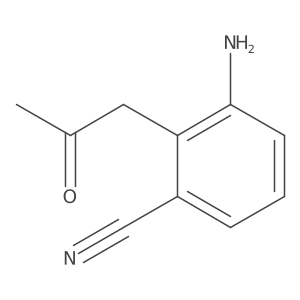 1-(2-Amino-6-cyanophenyl)propan-2-one Structure