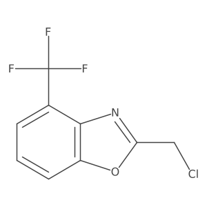 2-(Chloromethyl)-4-(trifluoromethyl)benzo[d]oxazole结构式