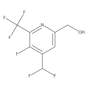 (4-(Difluoromethyl)-5-fluoro-6-(trifluoromethyl)pyridin-2-yl)methanol结构式