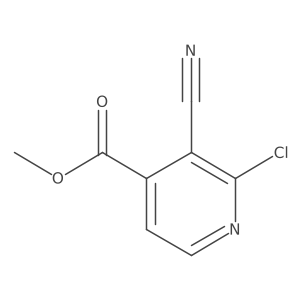 Methyl 2-chloro-3-cyanoisonicotinate Structure