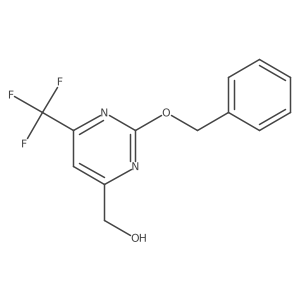 4-Pyrimidinemethanol, 2-(phenylmethoxy)-6-(trifluoromethyl)-结构式