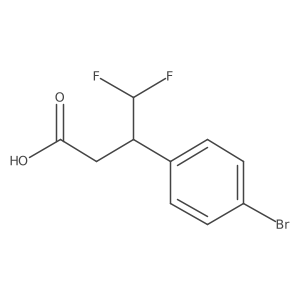 3-(4-Bromophenyl)-4,4-difluorobutanoic acid Structure