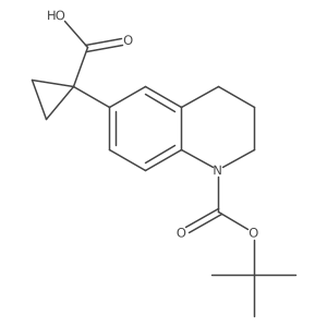 1-(1-tert-butoxycarbonyl-3,4-dihydro-2H-quinolin-6-yl)cyclopropanecarboxylic acid Structure