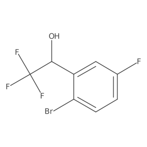 (1S)-1-(2-bromo-5-fluorophenyl)-2,2,2-trifluoroethan-1-ol结构式