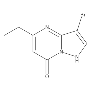 3-Bromo-5-ethyl-4H,7H-pyrazolo[1,5-a]pyrimidin-7-one结构式