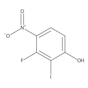 3-Fluoro-2-iodo-4-nitrophenol Structure