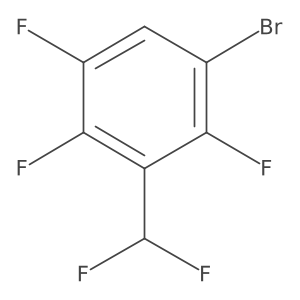 1-Bromo-3-(difluoromethyl)-2,4,5-trifluorobenzene Structure