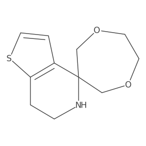 6',7'-dihydro-5'H-spiro[1,5-dioxepane-3,4'-thieno[3,2-c]pyridine] Structure