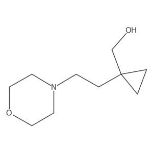 {1-[2-(Morpholin-4-yl)ethyl]cyclopropyl}methanol Structure