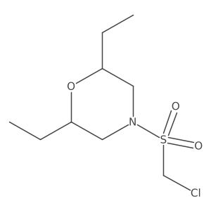 4-Chloromethanesulfonyl-2,6-diethylmorpholine Structure