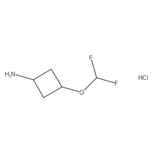 3-(Difluoromethoxy)cyclobutan-1-amine hcl Structure