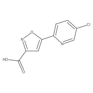 5-(5-Chloro-2-pyridyl)isoxazole-3-carboxylic Acid结构式