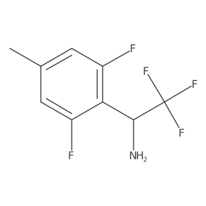 1-(2,6-Difluoro-4-methylphenyl)-2,2,2-trifluoroethan-1-amine Structure