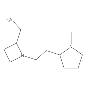 {1-[2-(1-Methylpyrrolidin-2-yl)ethyl]azetidin-2-yl}methanamine Structure