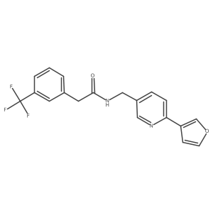 N-((6-(furan-3-yl)pyridin-3-yl)methyl)-2-(3-(trifluoromethyl)phenyl)acetamide Structure