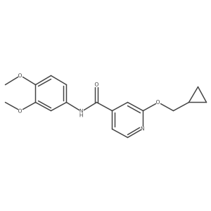 2-(cyclopropylmethoxy)-N-(3,4-dimethoxyphenyl)isonicotinamide Structure