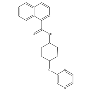N-((1r,4r)-4-(pyrazin-2-yloxy)cyclohexyl)isoquinoline-1-carboxamide结构式