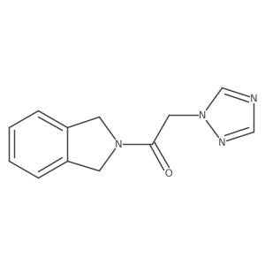 1-(isoindolin-2-yl)-2-(1H-1,2,4-triazol-1-yl)ethanone结构式
