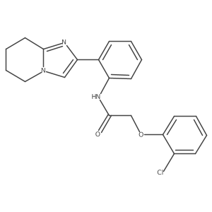 2-(2-chlorophenoxy)-N-(2-(5,6,7,8-tetrahydroimidazo[1,2-a]pyridin-2-yl)phenyl)acetamide Structure
