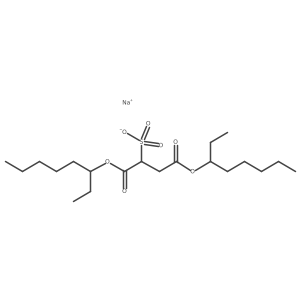 Sodium 1,4-bis(octan-3-yloxy)-1,4-dioxobutane-2-sulfonate结构式