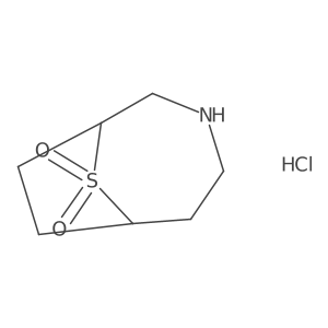 9lambda6-Thia-3-azabicyclo[4.2.1]nonane-9,9-dione hydrochloride Structure