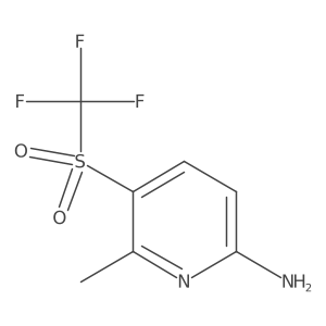 6-Methyl-5-trifluoromethanesulfonylpyridin-2-amine Structure