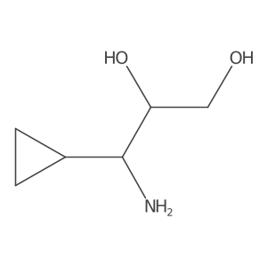 3-Amino-3-cyclopropylpropane-1,2-diol结构式