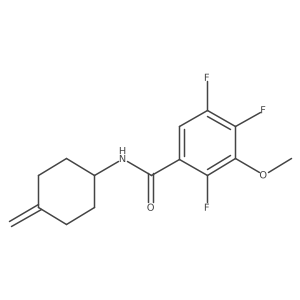 2,4,5-trifluoro-3-methoxy-N-(4-methylidenecyclohexyl)benzamide结构式
