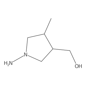 (1-Amino-4-methylpyrrolidin-3-yl)methanol Structure
