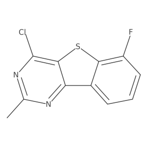 4-Chloro-6-fluoro-2-methylbenzo[4,5]thieno[3,2-d]pyrimidine Structure