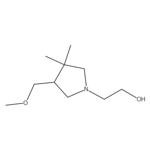 2-(4-(Methoxymethyl)-3,3-dimethylpyrrolidin-1-yl)ethan-1-ol结构式