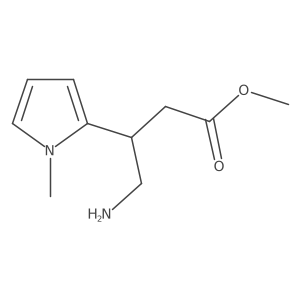 methyl 4-amino-3-(1-methyl-1H-pyrrol-2-yl)butanoate Structure