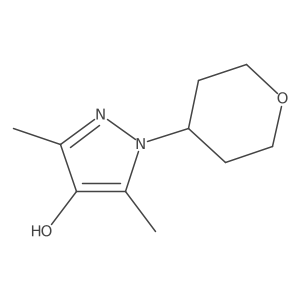 3,5-dimethyl-1-(oxan-4-yl)-1H-pyrazol-4-ol Structure