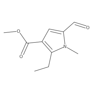 methyl 2-ethyl-5-formyl-1-methyl-1H-pyrrole-3-carboxylate结构式