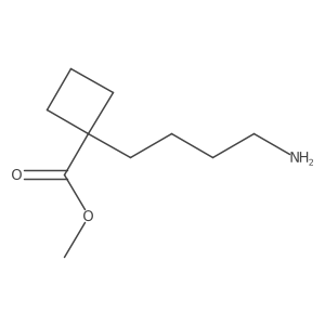 Methyl 1-(4-aminobutyl)cyclobutane-1-carboxylate Structure