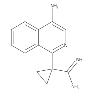 1-(4-Aminoisoquinolin-1-yl)cyclopropane-1-carboximidamide Structure