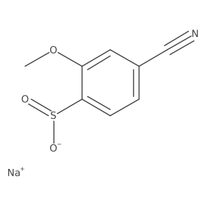Sodium 4-cyano-2-methoxybenzene-1-sulfinate Structure