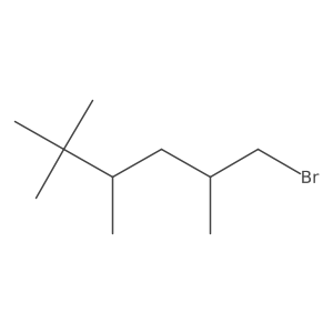 1-Bromo-2,4,5,5-tetramethylhexane Structure