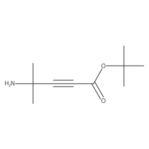 Tert-butyl 4-amino-4-methylpent-2-ynoate结构式