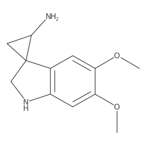 5',6'-Dimethoxy-1',2'-dihydrospiro[cyclopropane-1,3'-indole]-2-amine Structure