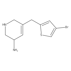 5-[(4-Bromothiophen-2-yl)methyl]-1,2,3,6-tetrahydropyridin-3-amine结构式